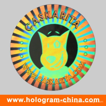 Custom Silver Laser Anti-Counterfeiting Hologram Sticker